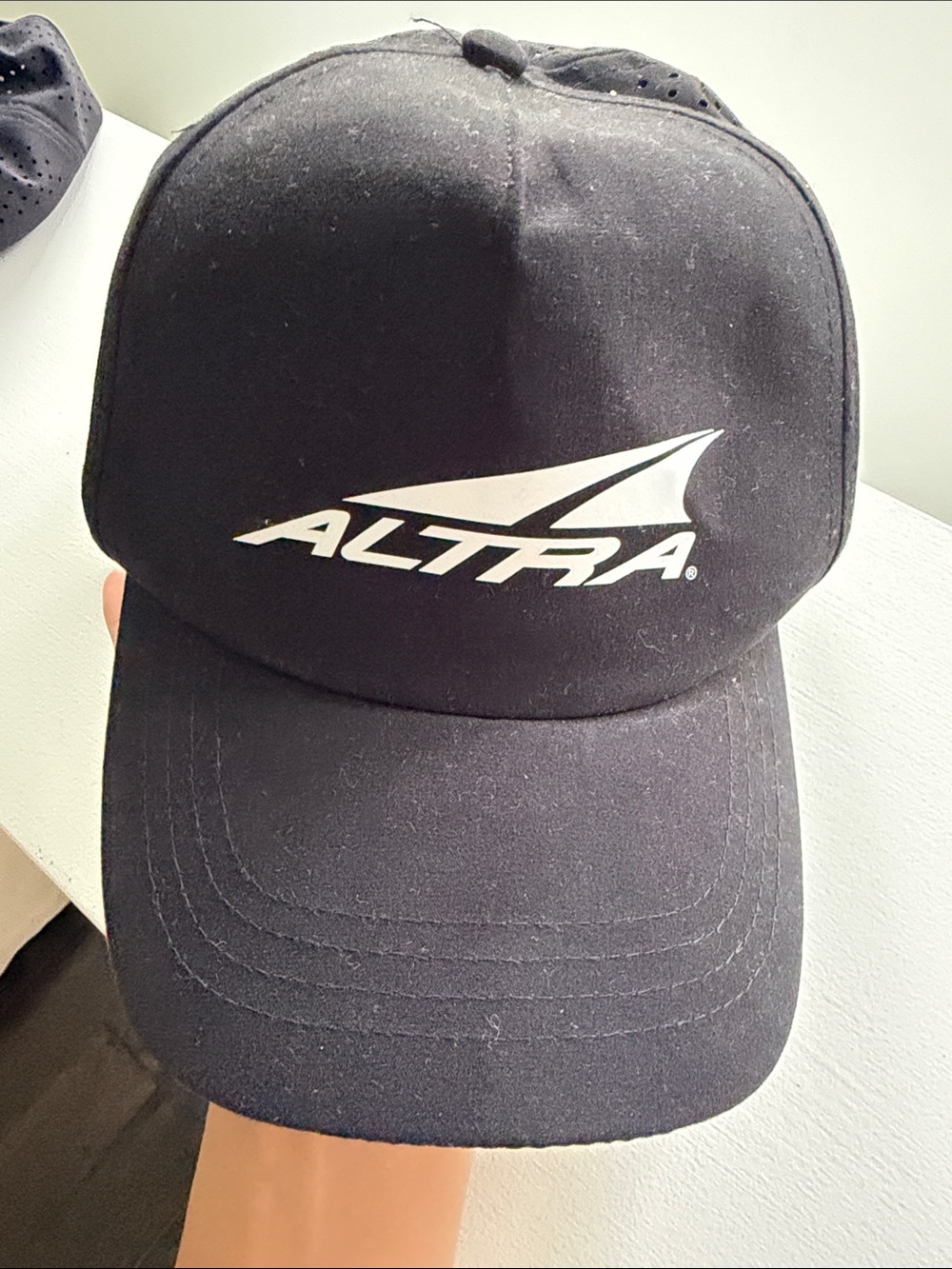 Altra Black Cap with White Logo